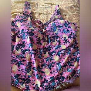 Loralette one piece lemon swimsuit